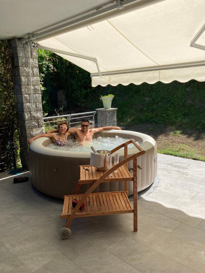 Armonie Del Lago - Lakeview Retreat With Private Garden, Pool & Jacuzzi Baveno Eksteriør bilde